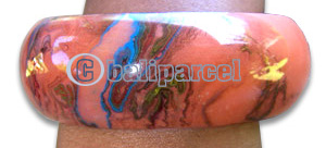 Bracelet, Handmade From Resin With Airbrushed Painted.