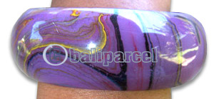Bracelet, Handmade From Resin With Airbrushed.