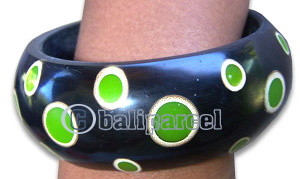 Bracelet, Handmade From Resin With Handpainted.