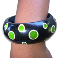 Bracelet, Handmade From Resin With Handpainted.