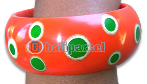 Bracelet, Handmade From Resin With Handpainted.