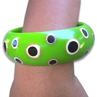 Bracelet, Handmade From Resin With Handpainted.