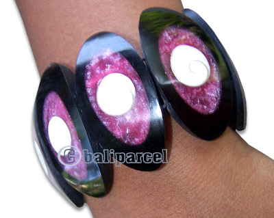 Bracelet, Handmade From Resin Inlaid With Shiva Eye.