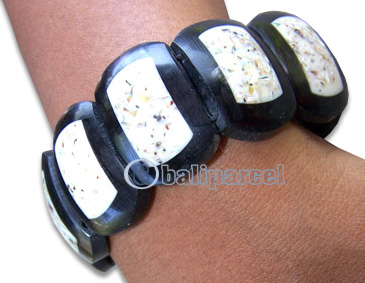 Bracelet, Handmade From Resin And Stone.