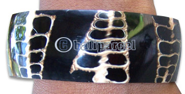 Bracelet, Handmade From Resin Inlaid With Shell.