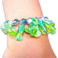 Bracelet, Handmade From Glassbead.