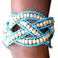Bracelet, Handmade From Glassbead.