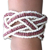Bracelet, Handmade From Glassbead.