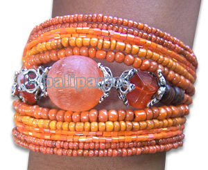 Bracelet, Handmade From Glassbead.