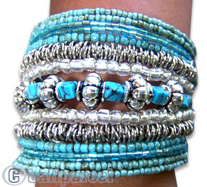 Bracelet, Handmade From Glassbead.