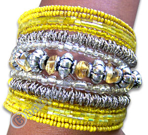Bracelet, Handmade From Glassbead.