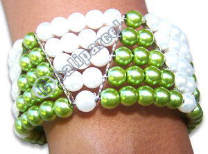 Bracelet, Handmade From Glassbead.