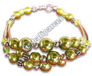 Bracelet, Handmade From Glassbead.