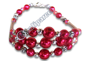 Bracelet, Handmade From Glassbead.