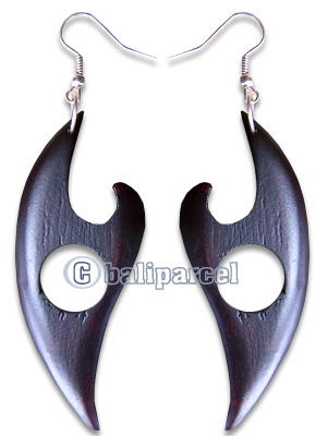 Wooden Earring, Handmade From Sono Wood.