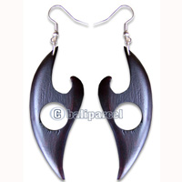 Wooden Earring, Handmade From Sono Wood.