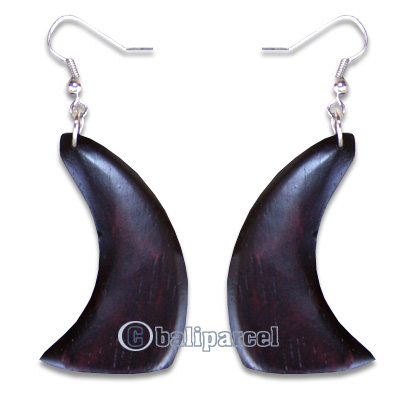 Wooden Earring, Handmade From Sono Wood.