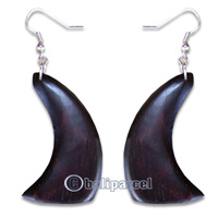 Wooden Earring, Handmade From Sono Wood.