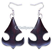 Wooden Earring, Handmade From Sono Wood.