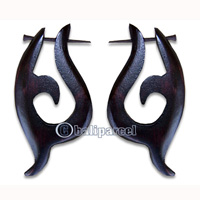 Wooden Piercing, Handmade From Sono Wood.