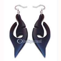 Wooden Earring, Handmade From Sono Wood.
