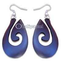 Wooden Earring, Handmade From Sono Wood.