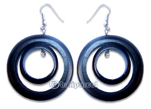 Wooden Earring, Handmade From Sono Wood.