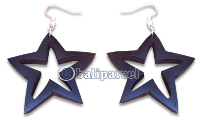 Wooden Earring, Handmade From Sono Wood.
