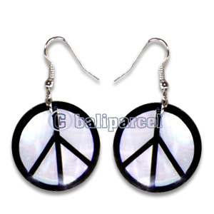 Earring, Handmade From Resin Inlaid With Shell.