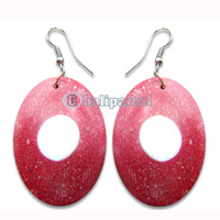 Earring, Handmade From Ceramic Inlaid With Shiva Eye.