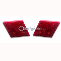 Piercing Earring, Handmade From Red Coral.
