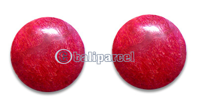 Piercing Earring, Handmade From Red Coral.