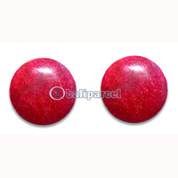 Piercing Earring, Handmade From Red Coral.