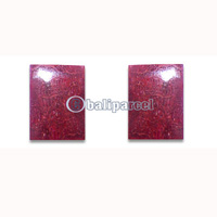 Piercing Earring, Handmade From Red Coral.