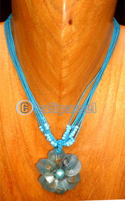 Necklaces, Handmade From Resin And Glassbead