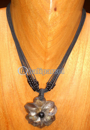 Necklaces, Handmade From Resin And Glassbead