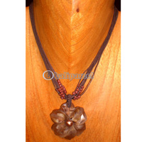 Necklaces, Handmade From Resin And Glassbead