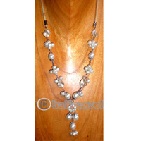 Necklaces, Handmade From Shell And Glassbead
