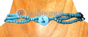 Necklaces, Handmade From Shell And Glassbead