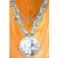 Necklaces, Handmade From Resin And Glassbead