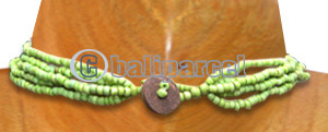 Necklaces, Handmade From Bone And Glass Beads