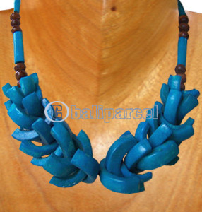 Necklaces, Handmade From Bone And Glass Beads