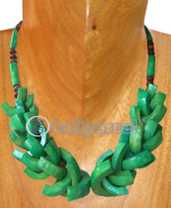 Necklaces, Handmade From Bone And Glass Beads