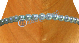 Necklaces, Handmade From Glassbead And Cotton Ball.