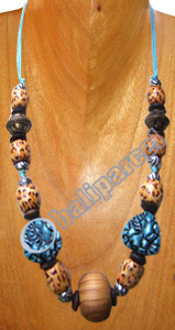 Necklaces, Handmade From Resin And Glassbead.