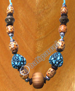 Necklaces, Handmade From Resin And Glassbead.