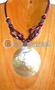 Necklaces, Handmade From Resin And Glassbead.