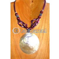 Necklaces, Handmade From Resin And Glassbead.