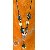 Necklaces, Handmade From Resin And Glassbead.