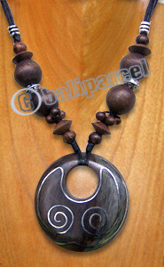 Necklaces, Handmade From Wooden Beads, Sono Wood & Cotton String.
